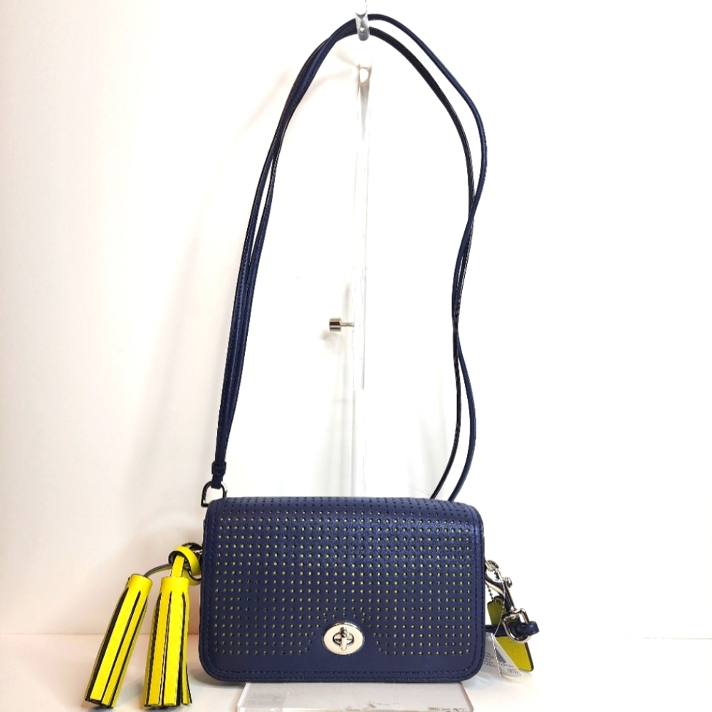 Coach Legacy Perforated Leather Penny Shoulder/Crossbody Bag